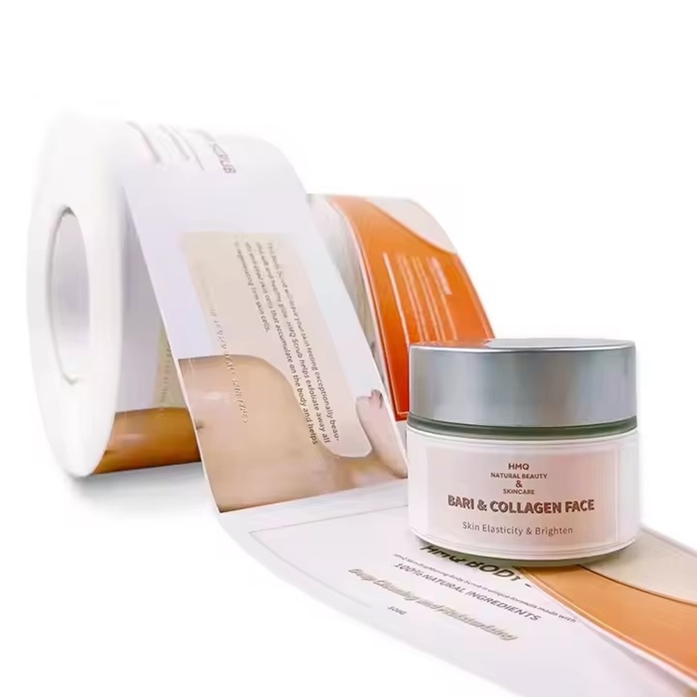 Custom Luxury Vinyl Labels｜Wat - Luxury Skincare Logo ulasan dan harga