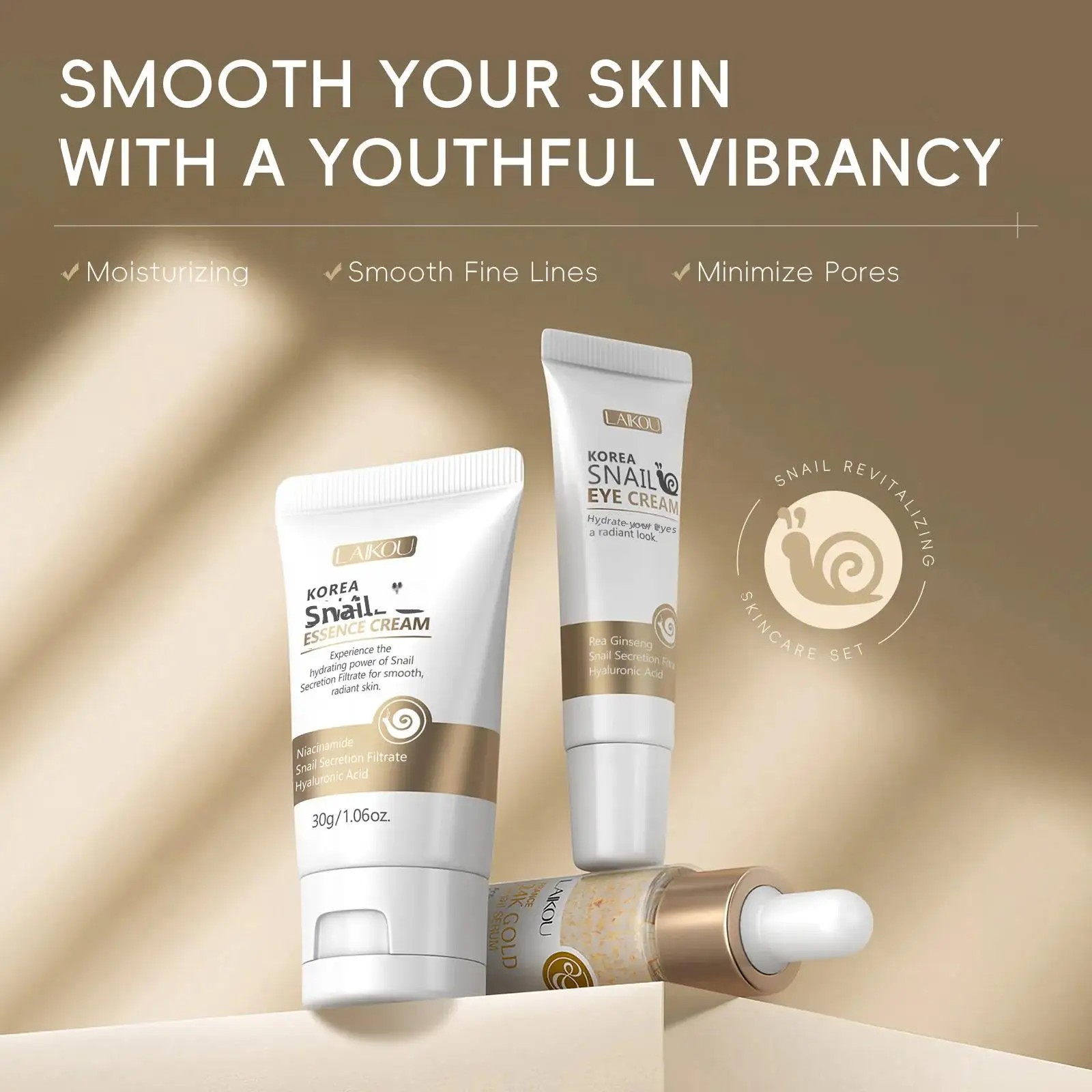 24K Gold Snail Repair Serum Ey - Luxury Skincare Essence ulasan dan harga