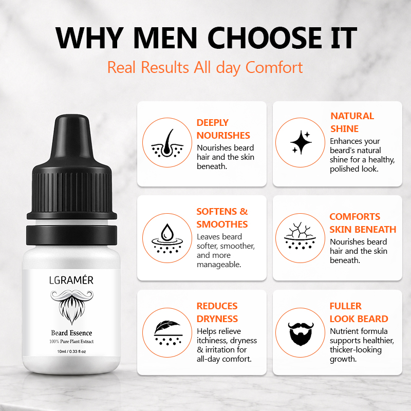 Men's Beard Growth Serum Nouri - Epidermal Growth Factor ulasan dan harga