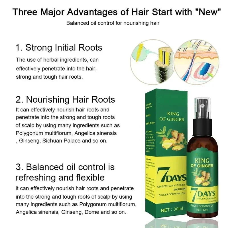 2024 Ginger Hair Growth Serum  - Epidermal Growth Factor ulasan dan harga