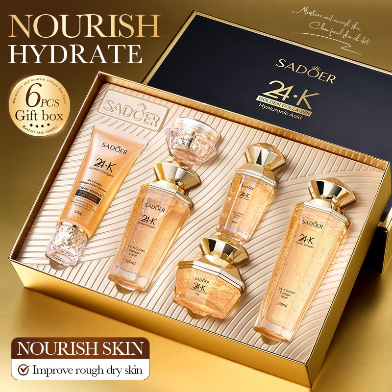 24K Gold Collagen Protein Skin - Luxury Skincare Kit ulasan dan harga