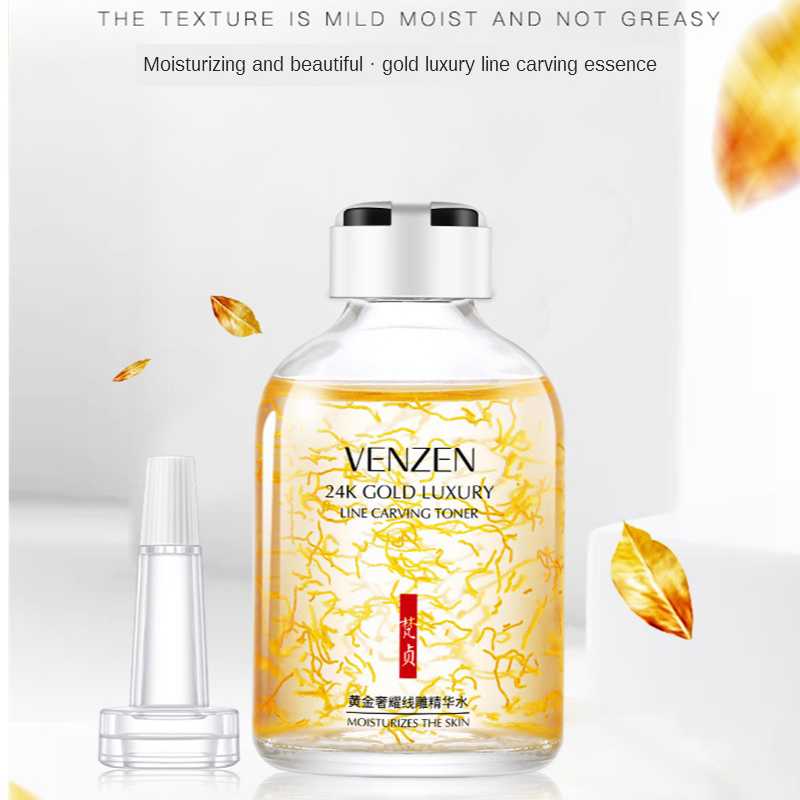 24K Gold Luxury Line Carving T - Luxury Skincare Essence ulasan dan harga
