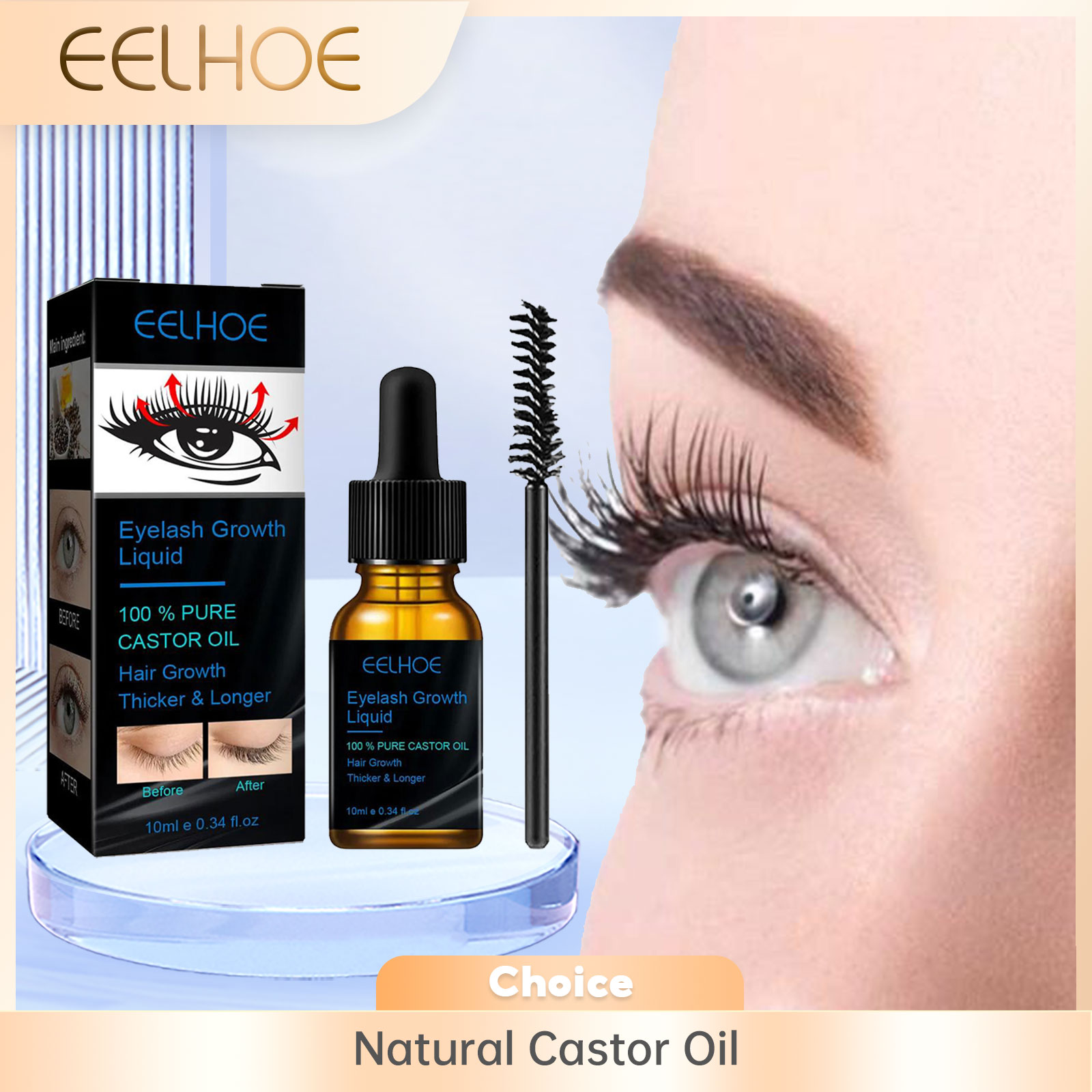 Castor Oil Eyelash Growth Seru - Epidermal Growth Factor ulasan dan harga