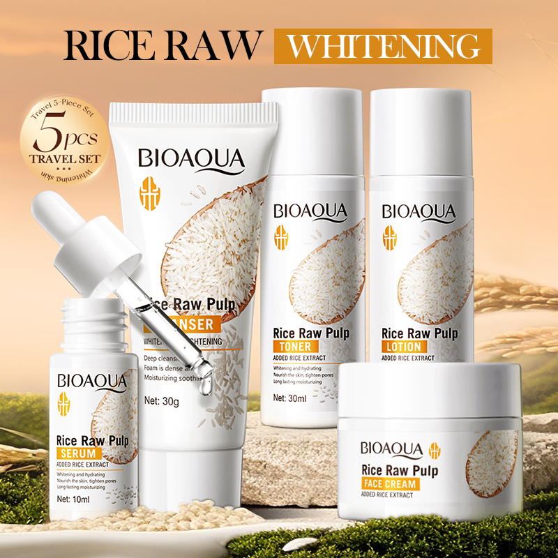 Rice Puree Skin Care Set & Soa - Luxury Skincare Kit ulasan dan harga