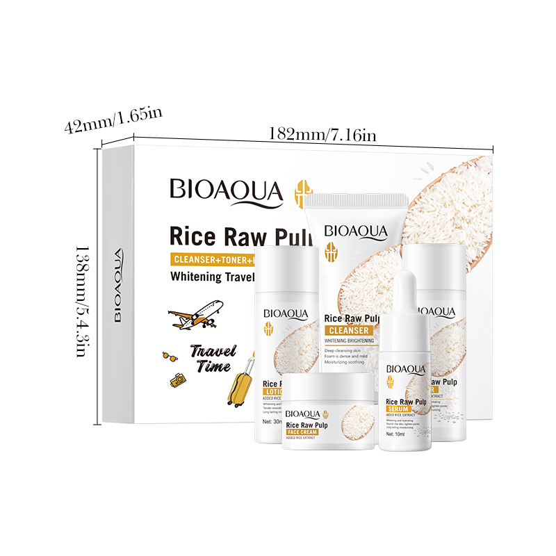 Rice Puree Skin Care Set & Soa - Luxury Skincare Kit ulasan dan harga